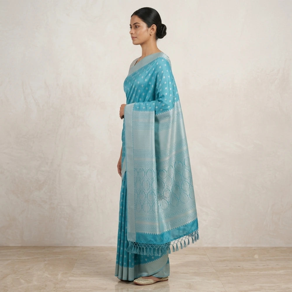 Elegant Aqua Drape